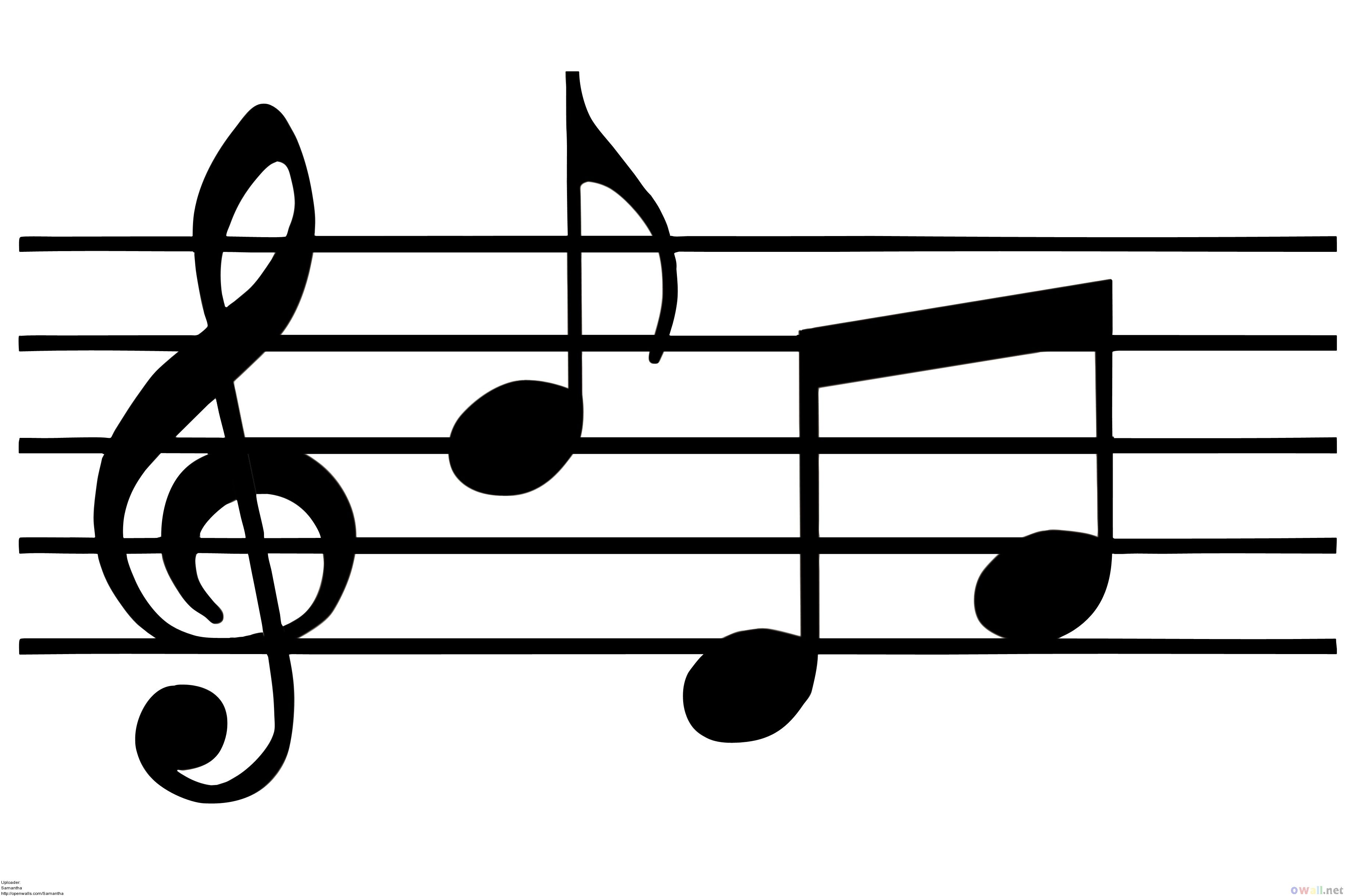 Free Music Notes Clipart of M