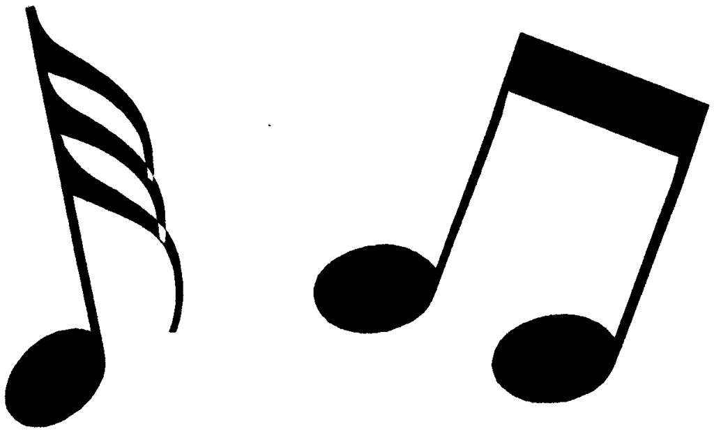 Music Notes Clipart Black And White