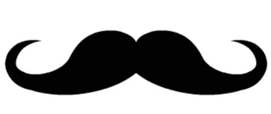 Mustache Clip Art Free . - Handlebar Mustache Clip Art