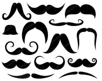 Mustache Clip Art, Photo Boot - Mustache Clipart