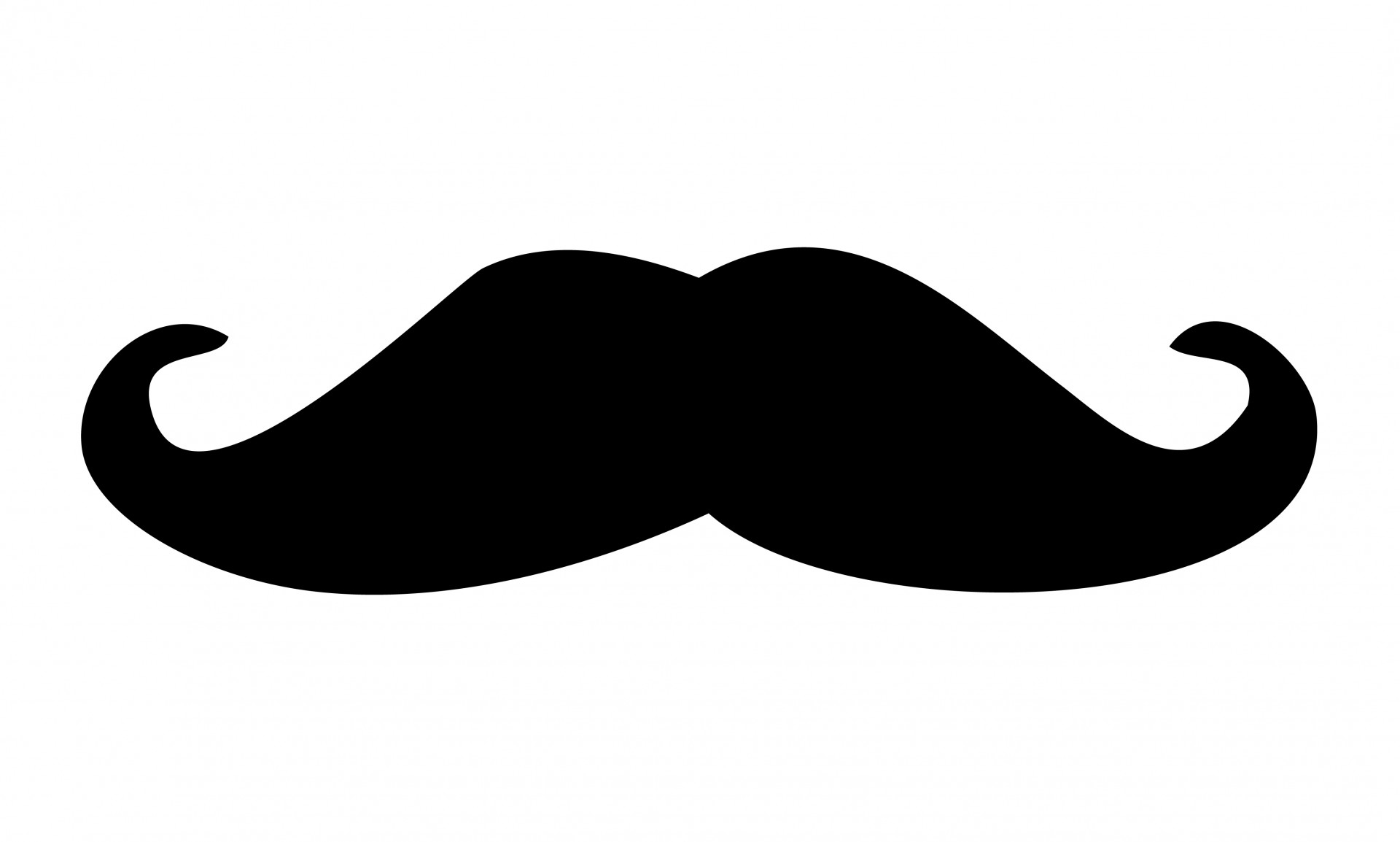 Mustache Outline; Mustache mo - Clip Art Mustache