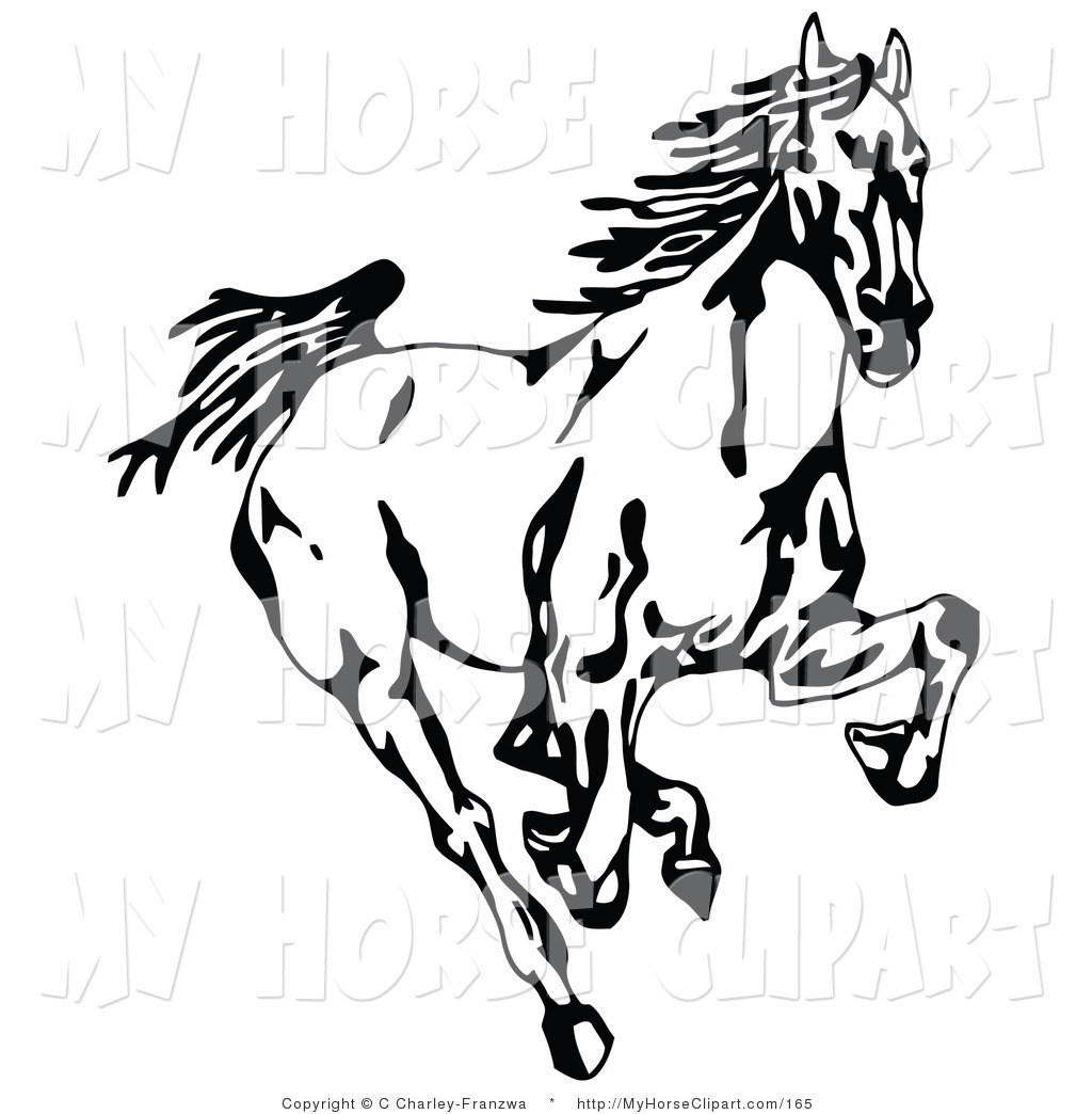 Mustang Clip Art Horse Clipart .