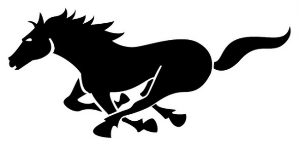 Mustang horse clip art | Clip - Stallion Clipart