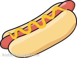 A hotdog label Stock Images
