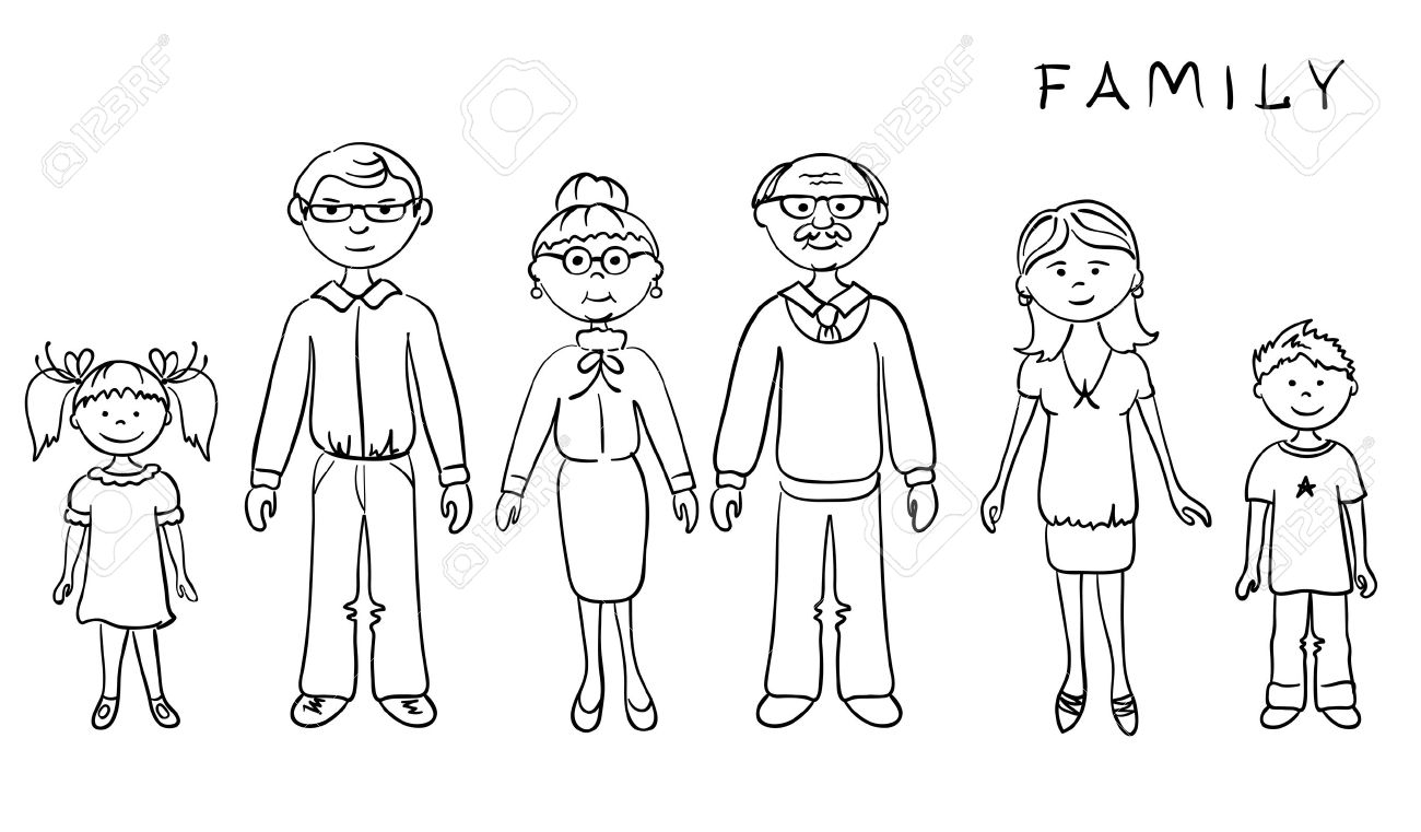My Family Clipart Black And ..