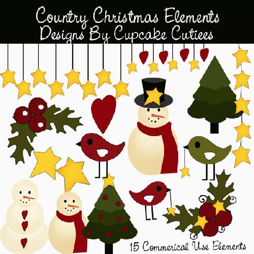 My Grafico Country Christmas Clipart