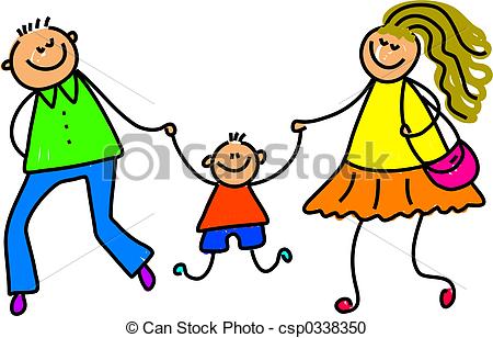 my parents - little tot with his parents - toddler art... ...
