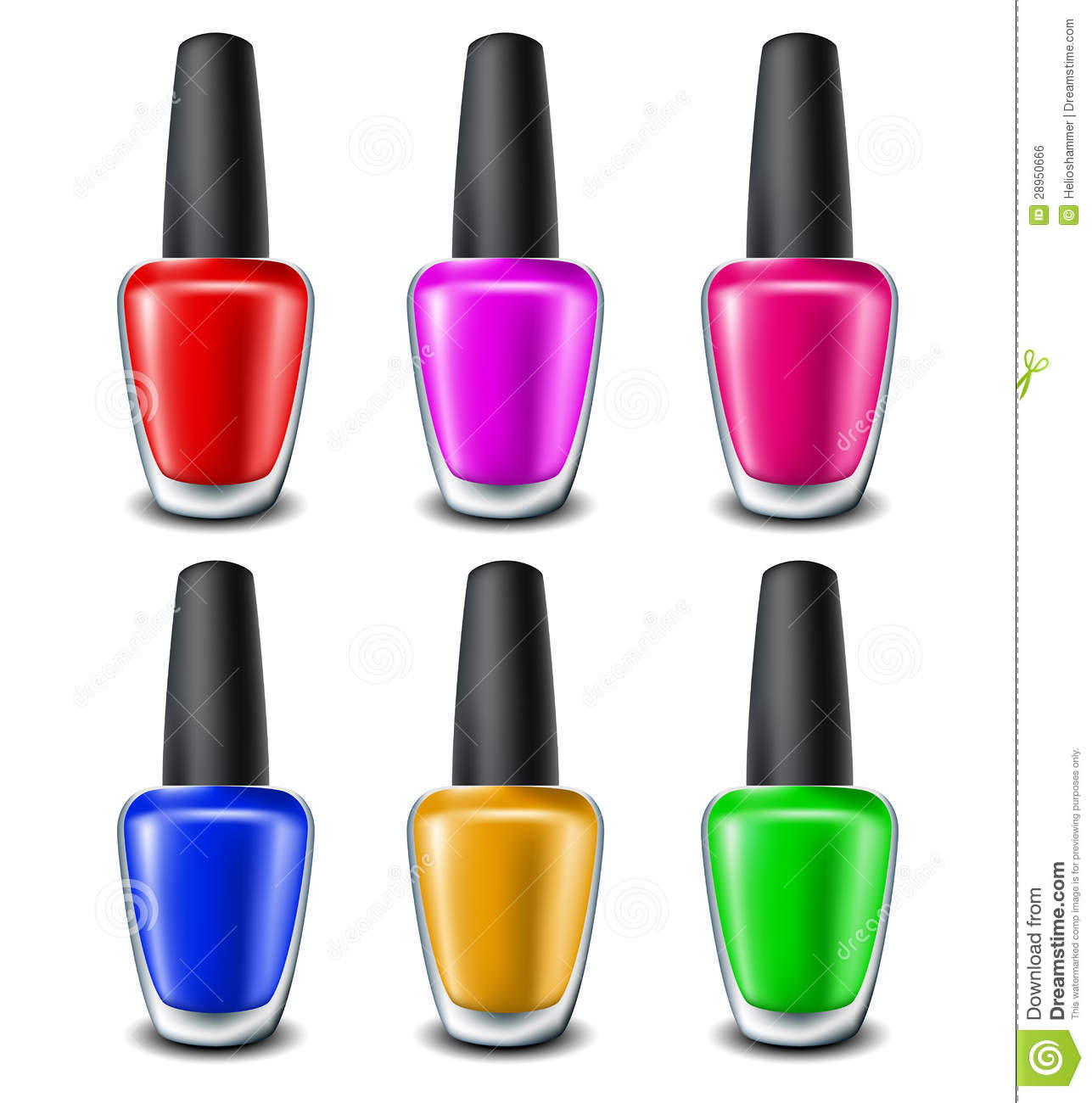 nail polish drop: bottles of 