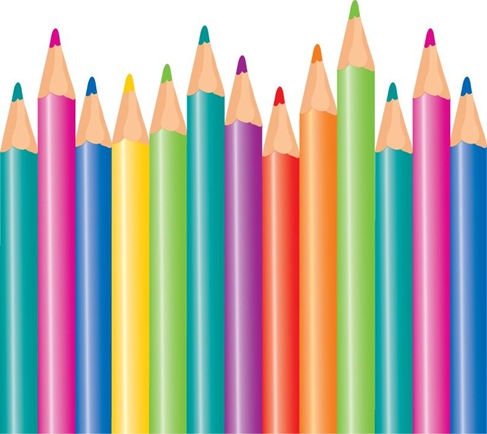 Name Color Pencils Vector