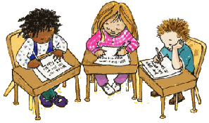 Narrative Writers After Compl - Students Working Clipart