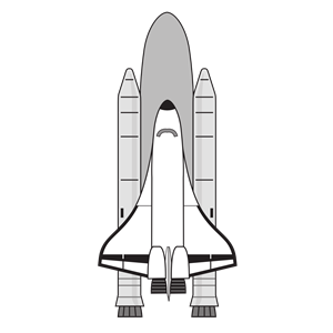 NASA Space Shuttle clipart, .