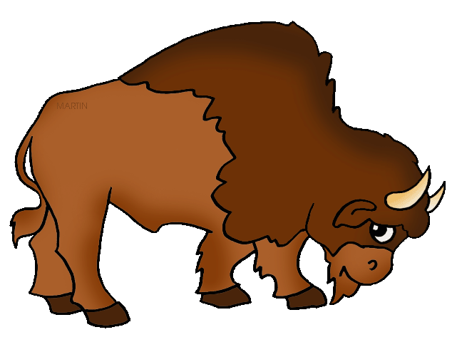 Native American Bison Clipart #1
