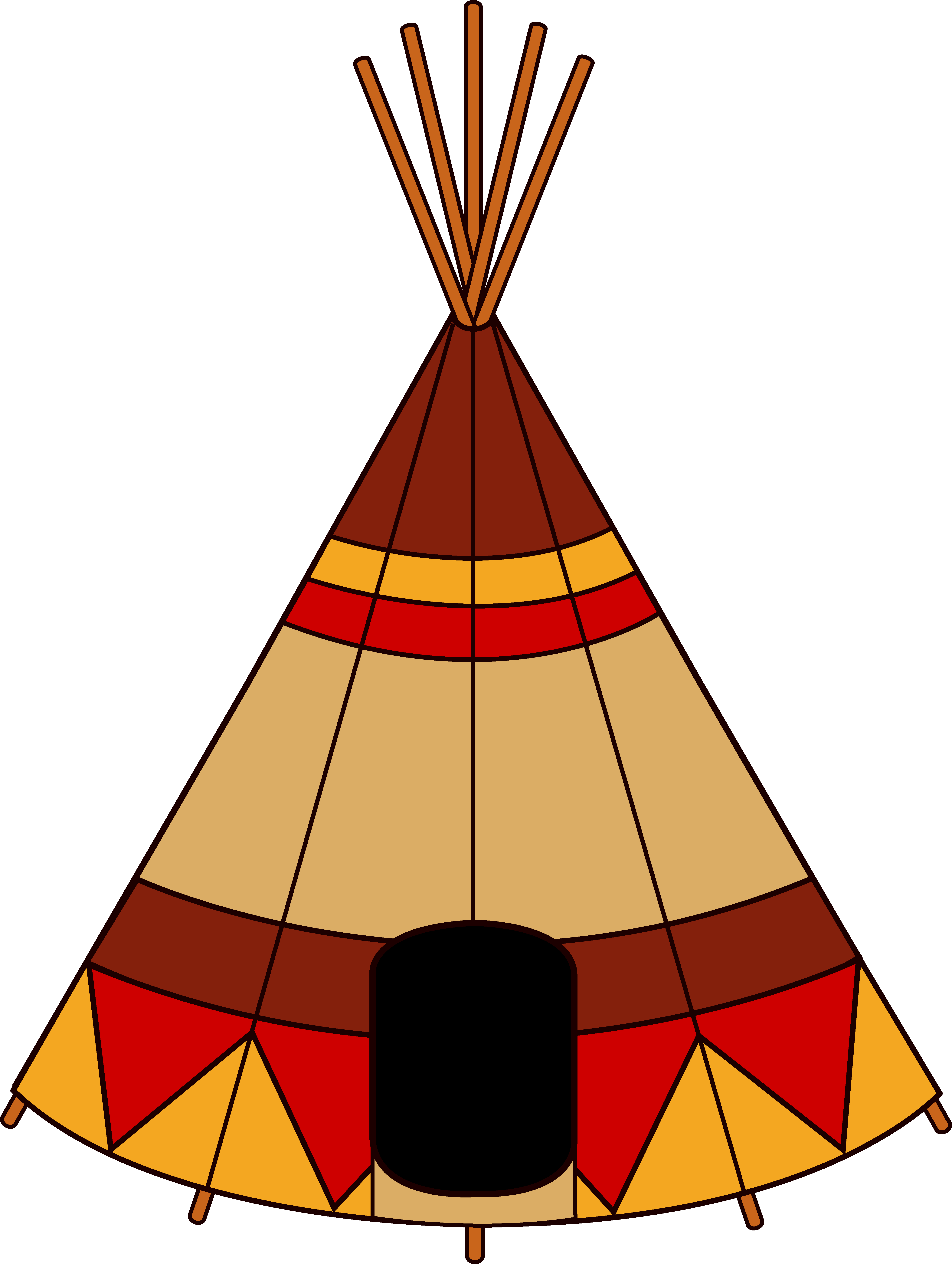 Native American Teepee - Free - Free Native American Clipart
