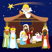 ... nativity christmas scene  - Nativity Scene Clipart