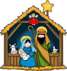 Nativity Scene Clip Art - Clipart Nativity Scene