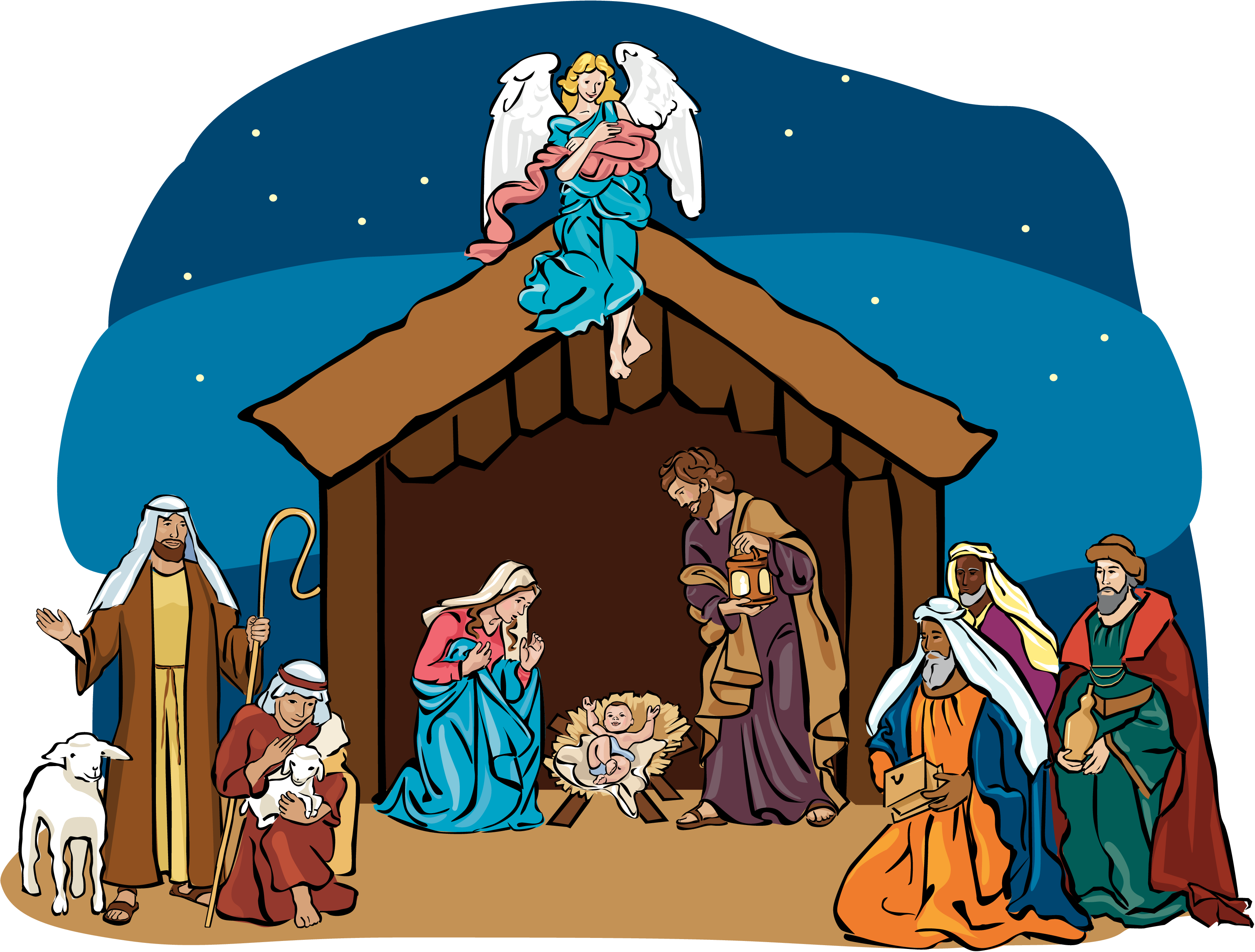Nativity Scene Clipart - Nativity Scene Clipart