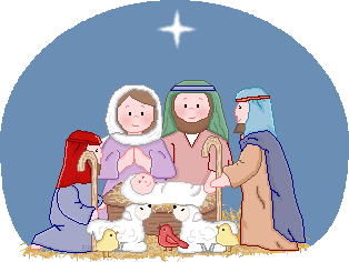 Nativity Scene Original Mouse Drawn Cute Clip Art