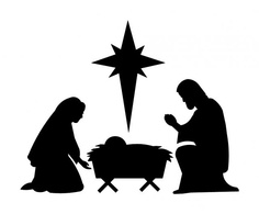 Nativity silhouette free nati
