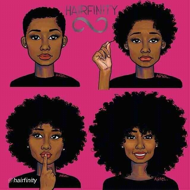 girl with natural hair .