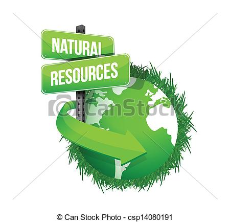 ... natural resources concept illustration design over white