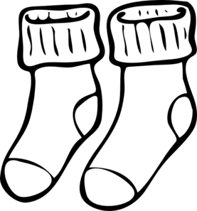Neat Socks Clip Art At Clker  - Clip Art Socks
