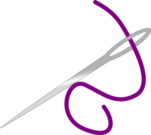 Needle u0026amp; Purple Thread clip .