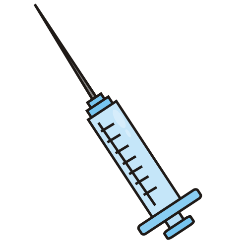 Syringe clip art cartoon illu