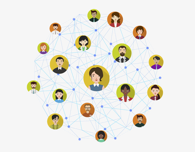 networking vector material, People Network, Vector, Decoration PNG Image  and Clipart
