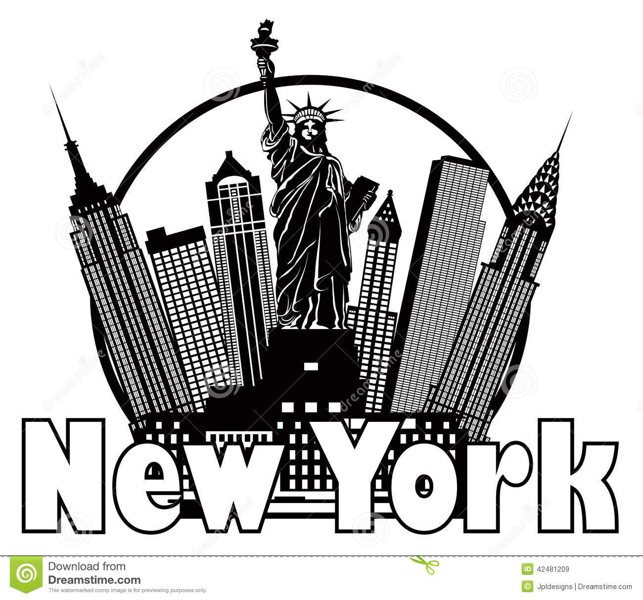 new york city: Illustration .