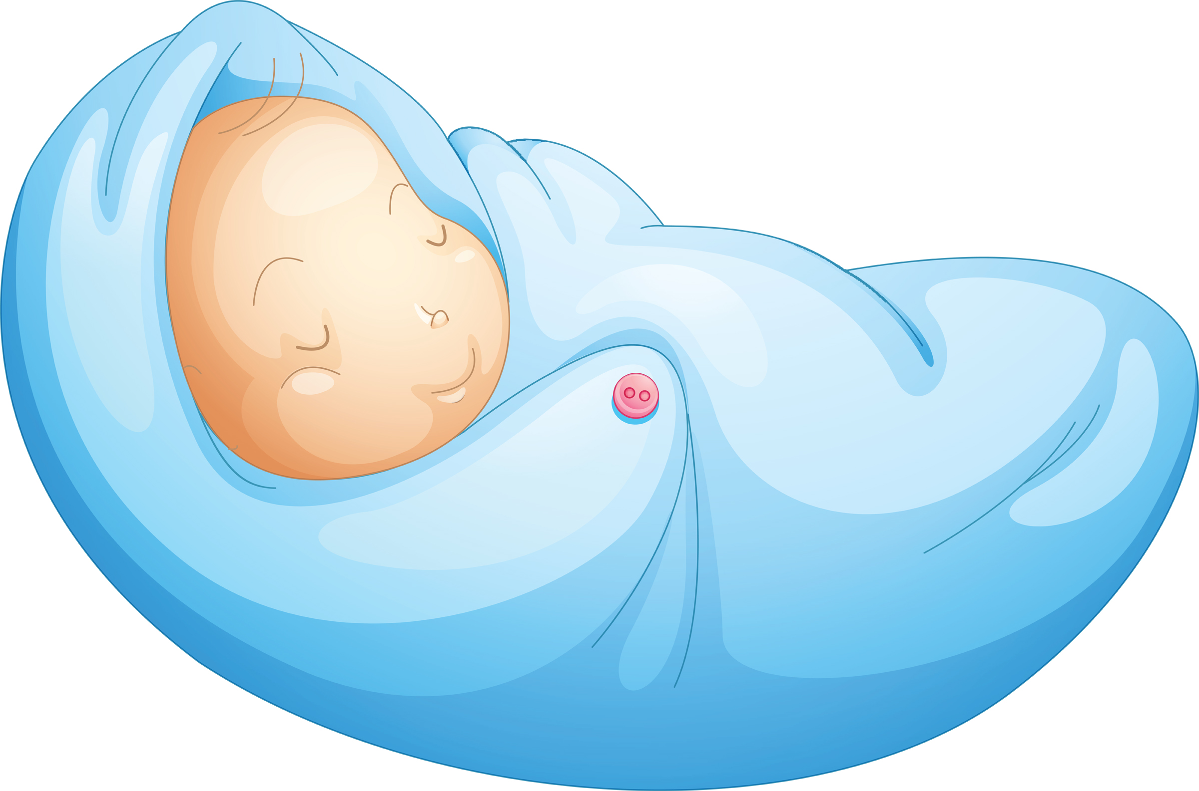 Newborn Baby Clipart Image. A