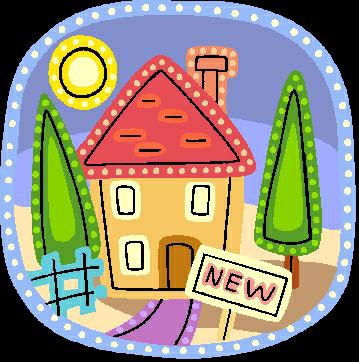 New Home Open House Clip Art