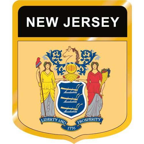 New Jersey Flag Crest Clipart
