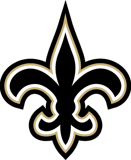 New Orleans Saints Alternate Logo 2000 Black Fleur De Lis With
