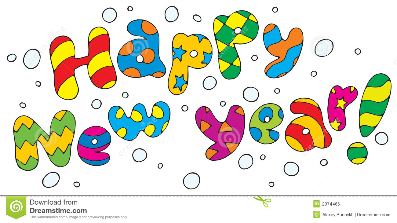 New Year S Day Clipart . - Happy New Year Free Clip Art