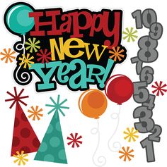 New years on happy new year new years eve party and clip art