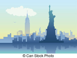 ... New York City - An illustration of New York City skyline