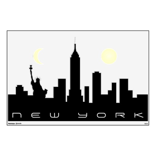 New York City Skyline . - New York City Skyline Clip Art