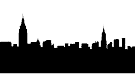 New York City Silhouette Clip
