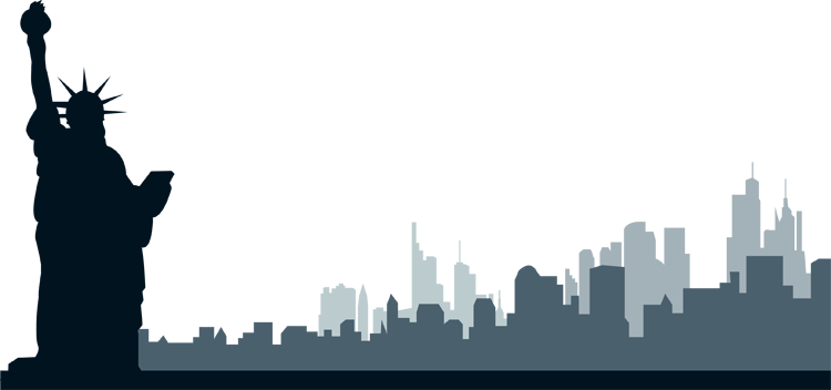 City skyline New York vector 