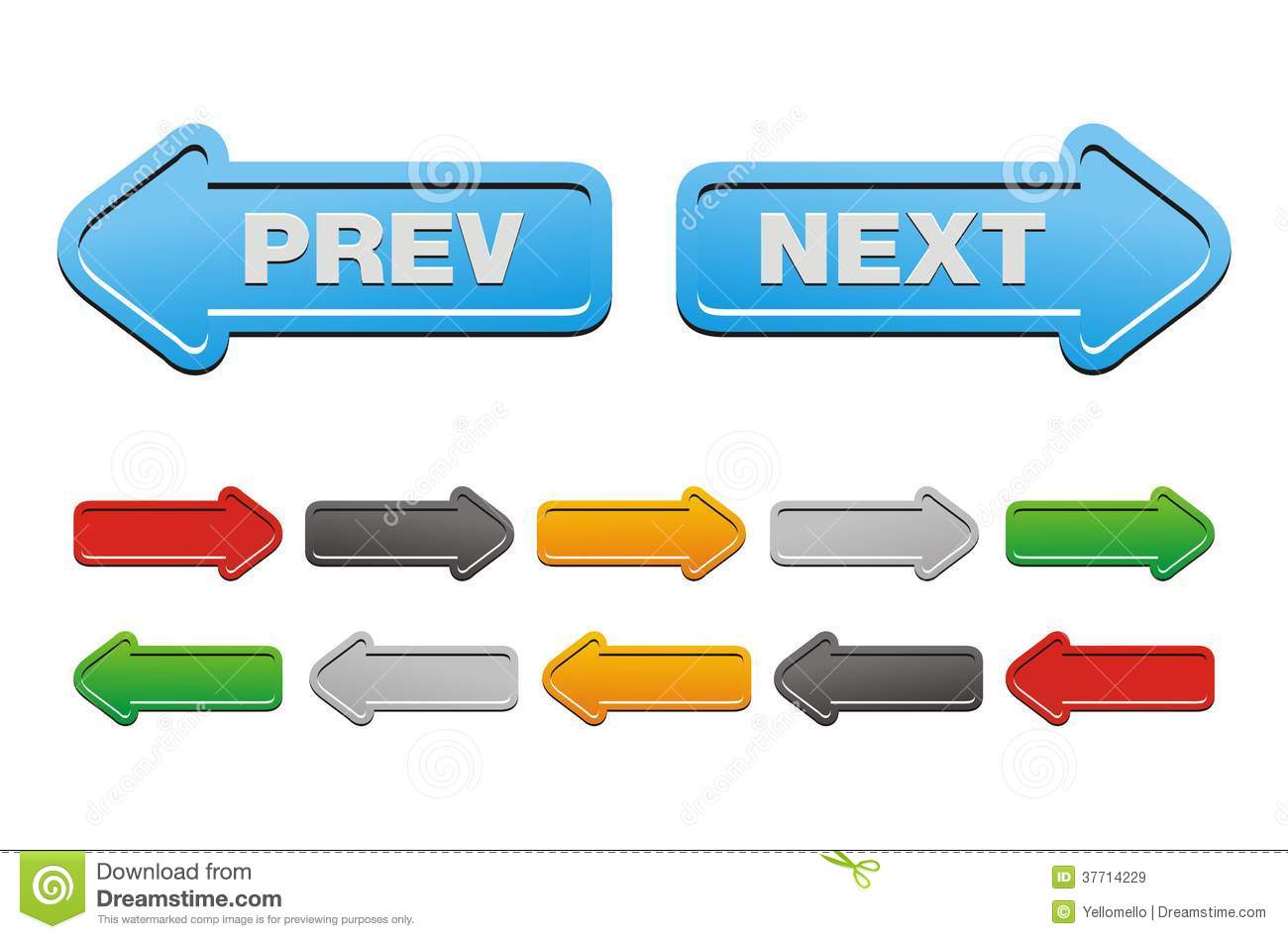 Prev and next buttons - arrow buttons