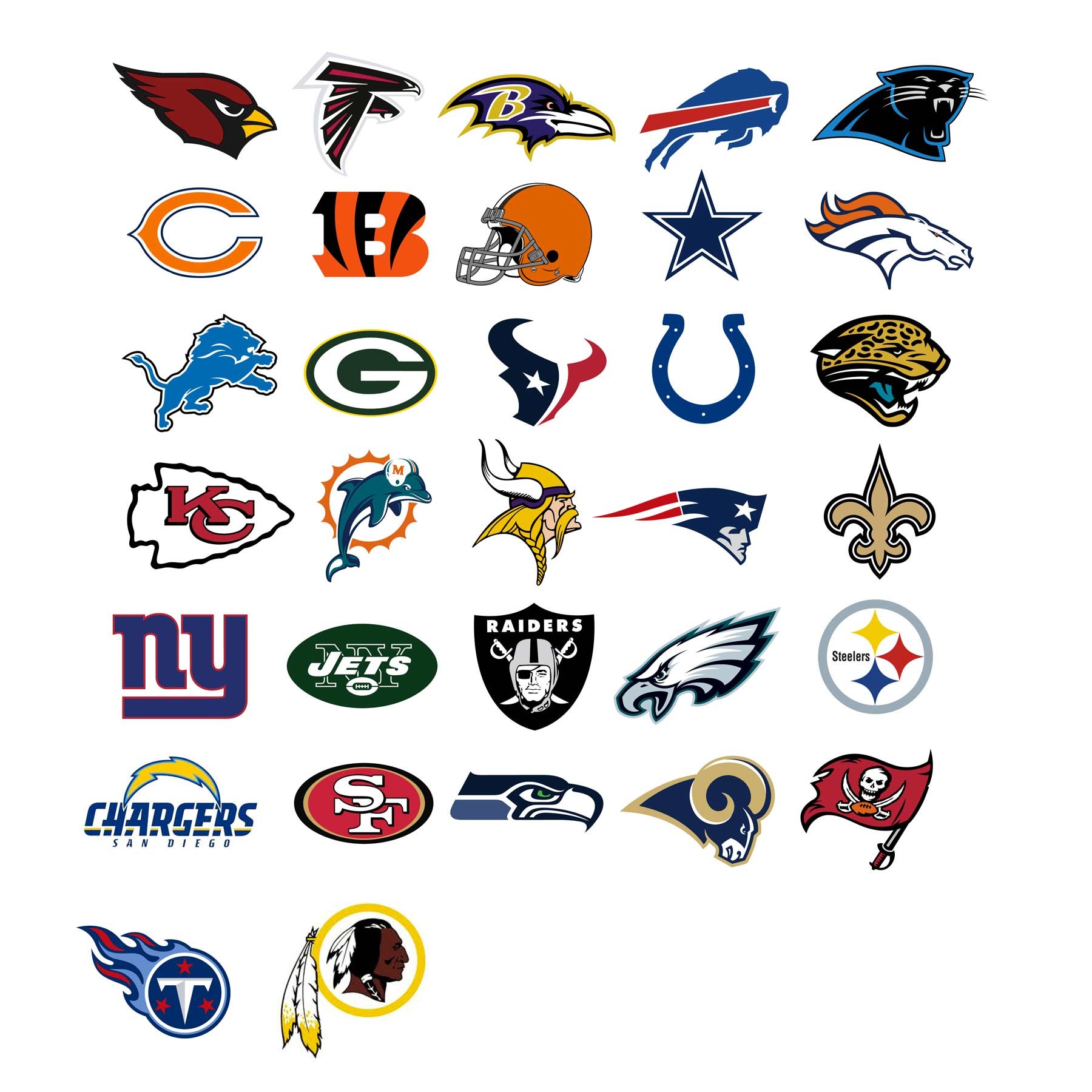 Nfl Team Logos Clipart #1. To