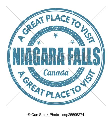... Niagara Falls stamp - Niagara Falls grunge rubber stamp on.
