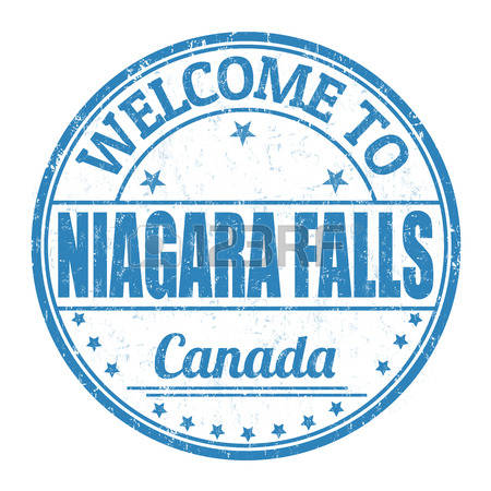 niagara falls: Welcome to Niagara Falls grunge rubber stamp on white  background, vector illustration