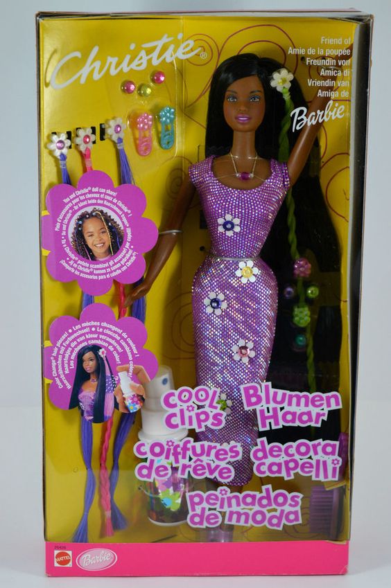 Nib-rare-cool clips christie barbie-2001-intu0026#39;l canada/