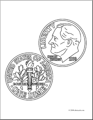 Nickel Coloring Page Coloring Page Dime Coloring Coin Currency Clip Art Cent Coloring Page ...