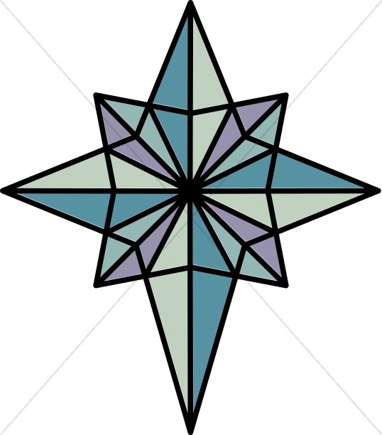Nighttime Star of Bethlehem - Star Of Bethlehem Clipart