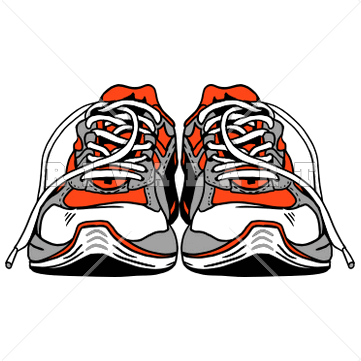 nike running shoes clipart - Clipart Running Shoes