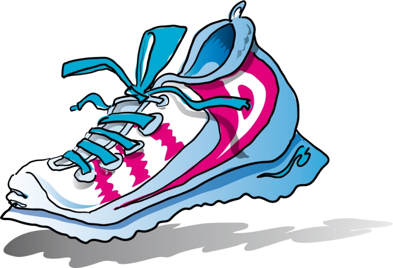 Nike Running Shoes Clipart Cl - Clipart Running Shoes