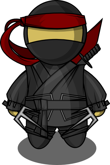 Ninjas clip art Free vector 1