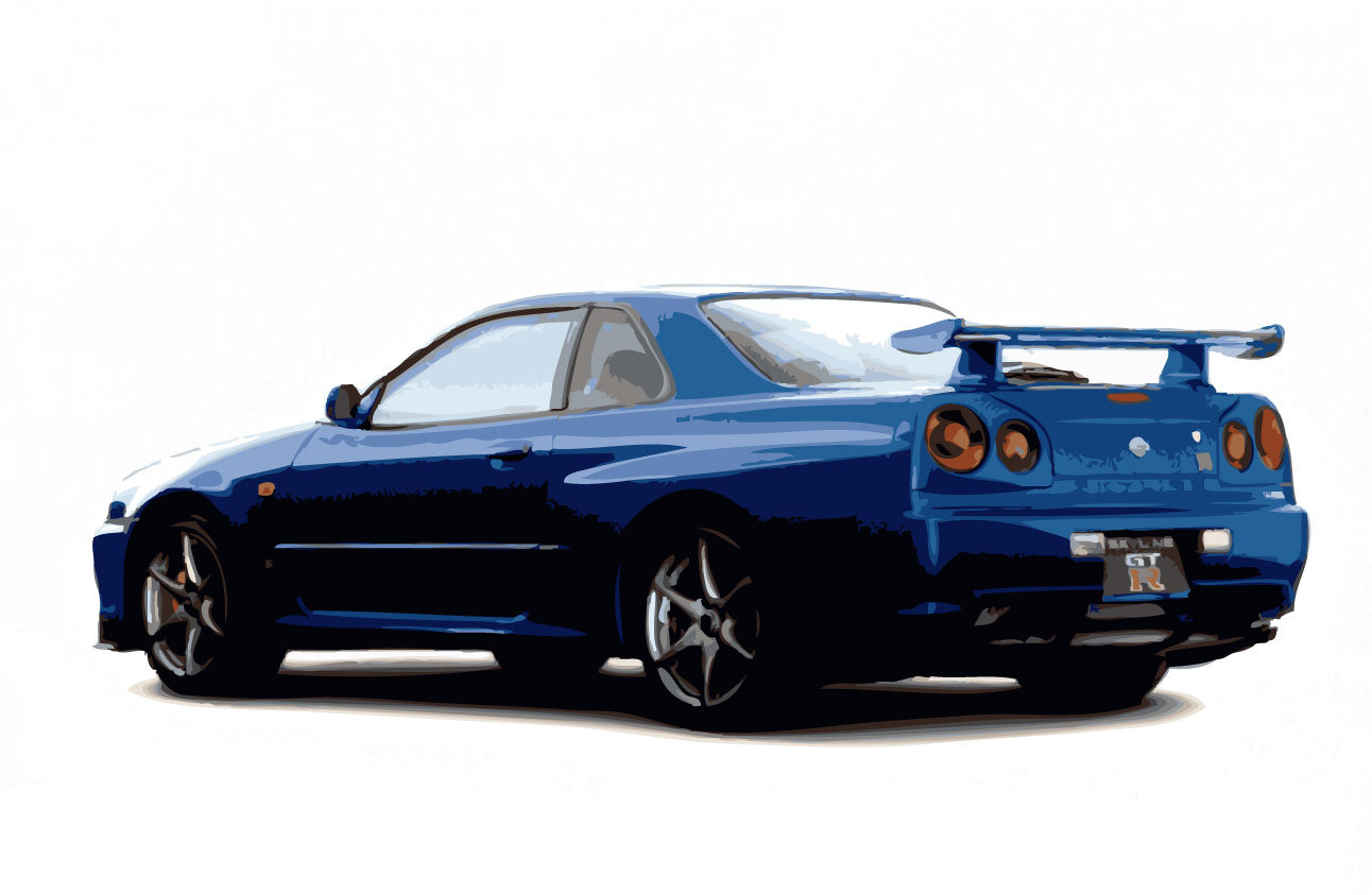 Nissan skyline clipart vector by rizzodesign ClipartLook.com 